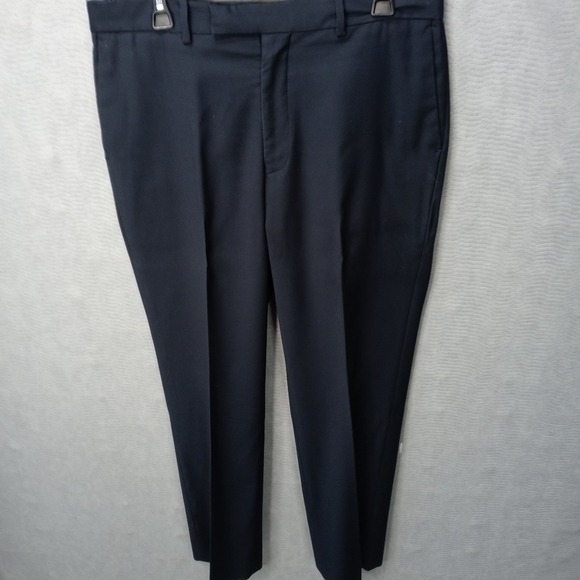 Valenti Uomo men's navy blue polyester dress pants - Picture 1 of 10